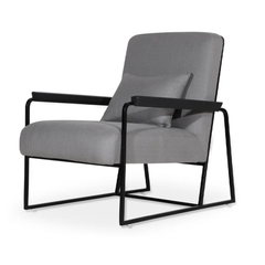 Koda Minimalist Metal-Framed Lounge Chair
