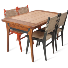 Ellora Two-Tone Dining Table
