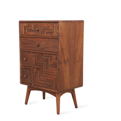 Arlo Geometric Wood Chest of Drawers