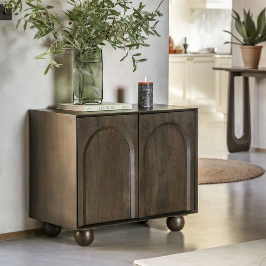Modern 2-Door Wooden Sideboard Cabinet