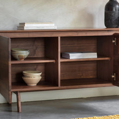 Walnut Sideboard with 2 Doors and 3 Drawers