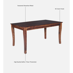 The Lumina Solid Sheesham 6-Seater Dining Set