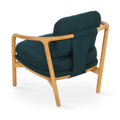 Viridian Curve Mid-Century Lounge Chair