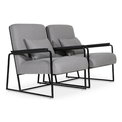 Koda Minimalist Metal-Framed Lounge Chair