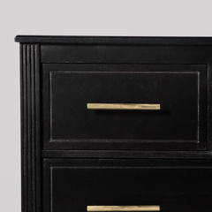 Elara Transitional Black Wood Dresser