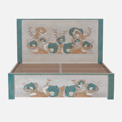 Hand-Painted Floral Bed