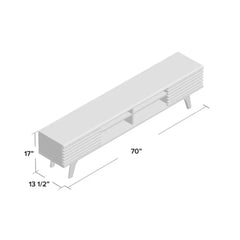 Premium Solid Wood TV Stand for Living Room