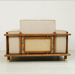 Alaya 3+1+1 Seater Ash Wood Cane Sofa