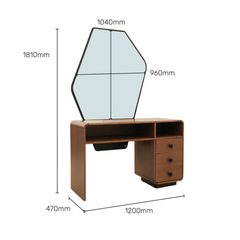 Elara Mid-Century Asymmetric Vanity