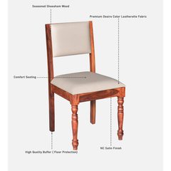 The Maharaja's Heritage Solid Sheesham 6-Seater Dining Set