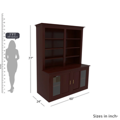Amara Solid Wood Display Hutch