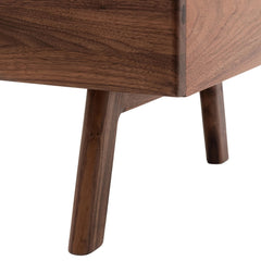 Modern Walnut Wood 2-Door Sideboard