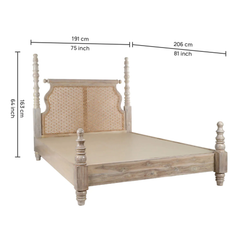 The Heritage Turned-Post Cane Bed