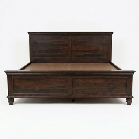 Heritage Mahogany Solid Wood Panel Bed