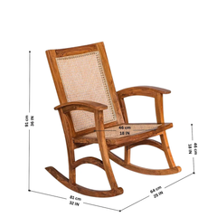 Silhouette Rattan Rocking Chair