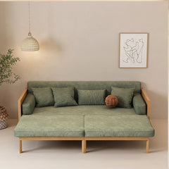 Multifunctional Pull-Out Sofa Bed with Solid Wood Frame