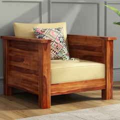 Miley Wooden Living Room Sofa Set