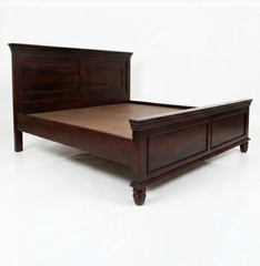 Heritage Mahogany Solid Wood Panel Bed