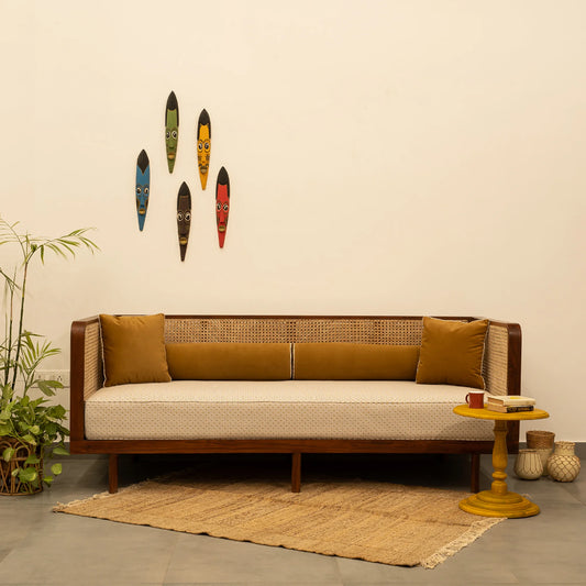 Mid-Century Modern Rattan Back sofa