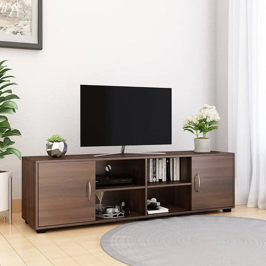 Minimalist Dark Wood TV Stand